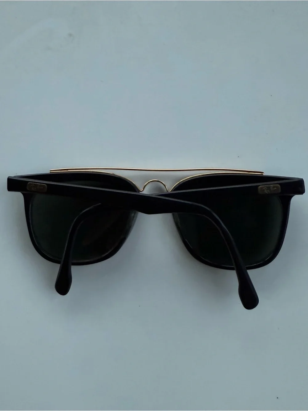 Vintage 80s-90s Rayban B&L gatsby 5 black sunglasses with replacement case